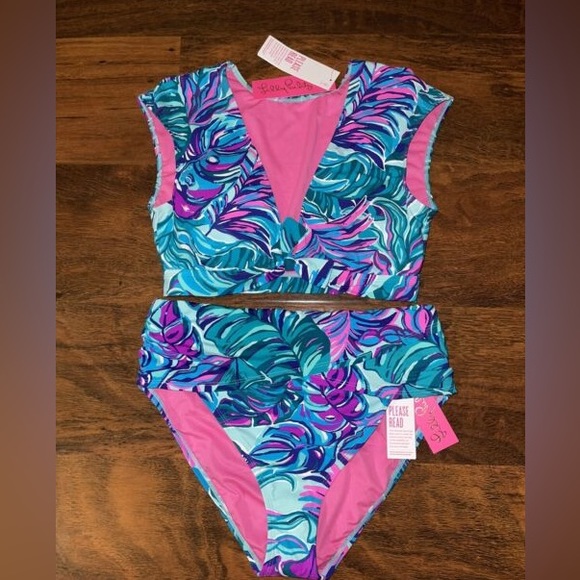 Lilly Pulitzer Other - Lilly Pulitzer Don’t Wanna Leaf Bikini Set NWT 10